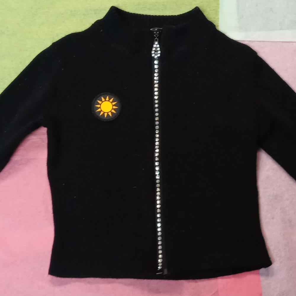 Youth A & S Designs Zip Up Sweater Size Medium